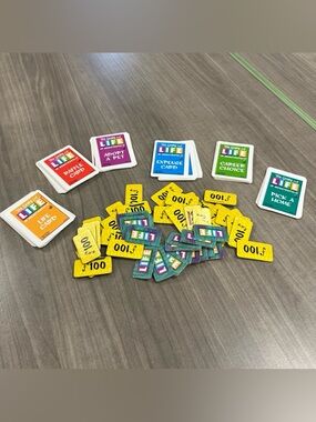 The Game Of Life Monsters Inc. In Monstropolis Replacement Pieces Cards 2001